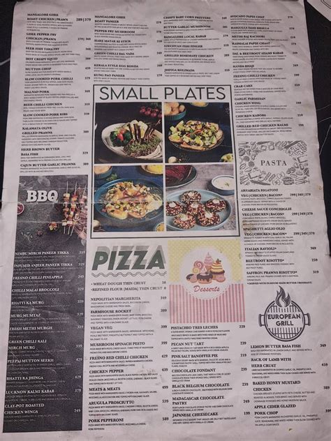 Menu at Peepai Kitchen & Brewery, Bengaluru