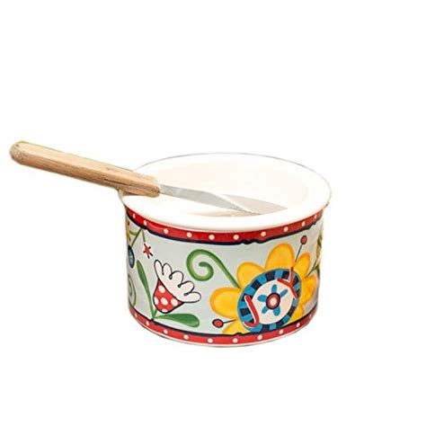 Buy Glory Haus Floral Red and Blue Dip Chiller Container, 3 x 5-Inch ...