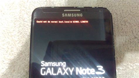 YARDIM Note 3 Could Not Do Normal Boot Invalid Kernel Length ...