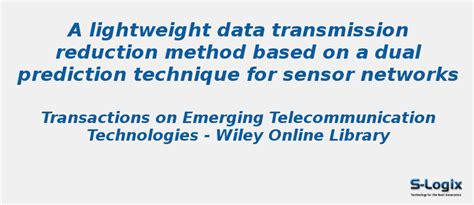 A lightweight data transmission reduction method - NS2 Projects | S-Logix