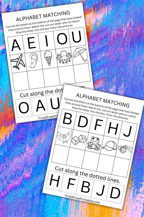 Image result for Alphabet Matching Printable Free