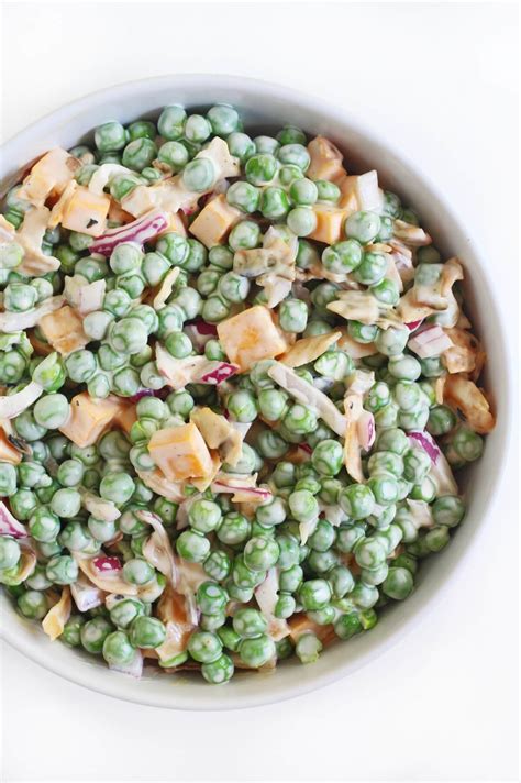 Old-Fashioned Pea Salad (Vegan, Gluten-Free) - Strength and Sunshine