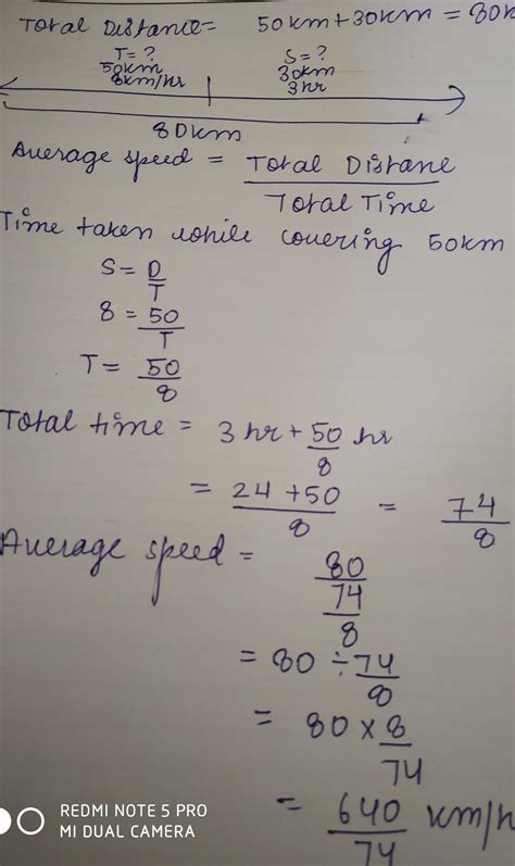 A man completes 50 km of a journey at 8 km/hrand the remaining 30 km of ...