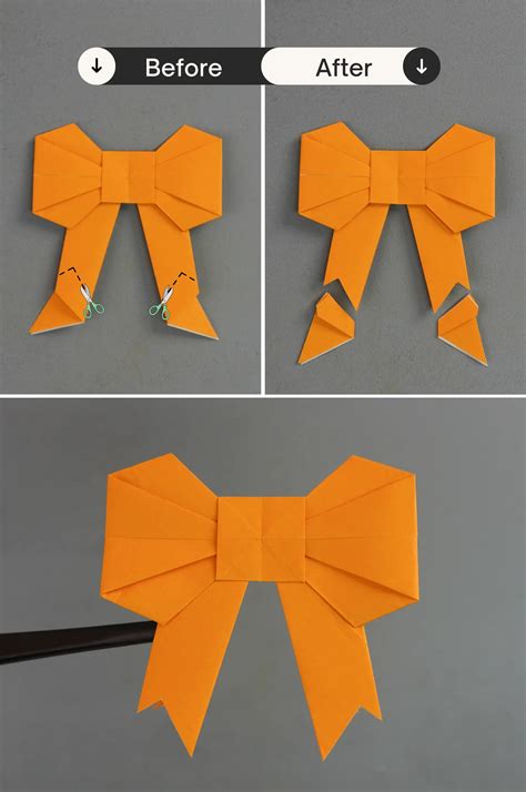 Image result for Origami Bow Tutorial