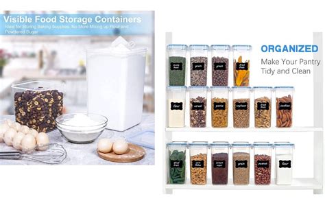 Buy IMPREXO Airtight Plastic Dry Fruits Grocery Food Storage Containers ...