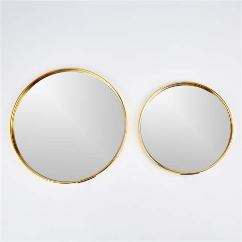 Buy Suvarna Set of 2 Mirror Decorative Trays from Home Centre at just ...