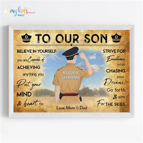 Aspiring IAS Officer Personalized Motivational Wall Art (Framed) – My ...