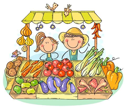Vegetable Market Cartoon 的图像结果