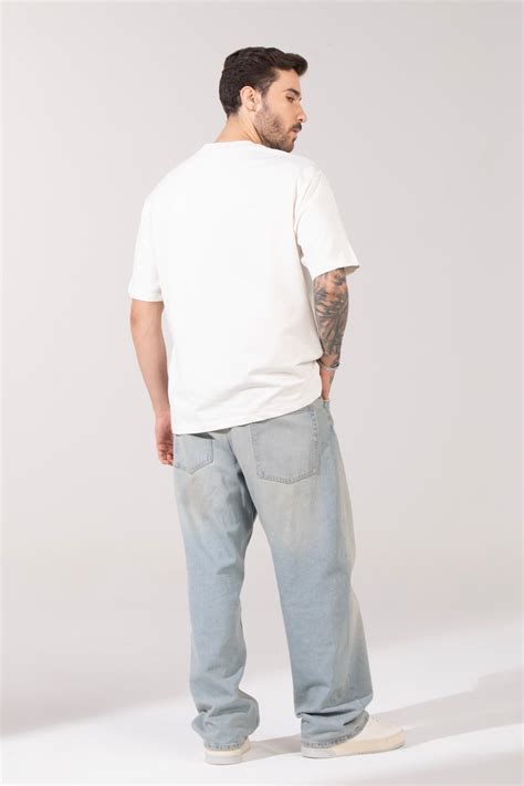 Peace White Off-White 100% Cotton Terry Drop Shoulder, Oversized Plain ...