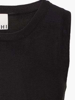 ICHI Delany Sleeveless Knit Top, Black