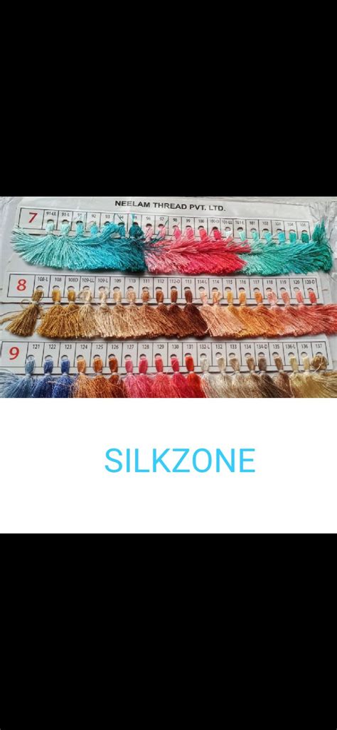 NEELAM COLOUR CHART SILK ZONE COLOUR CHART freeshipping - SILK ZONE