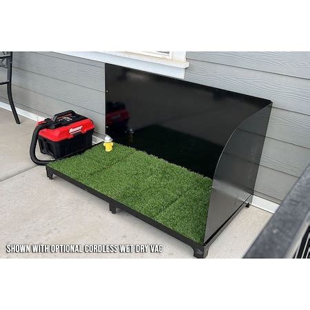 K9 Kennel Store 2ft X 4ft Quick N Clean Potty Station W/Pee Guard 2X4PS ...