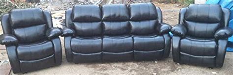 WellNap 3+1+1 Recliner Sofa Set in Leatherette(3 Seater Dummy+ 1 Seater ...