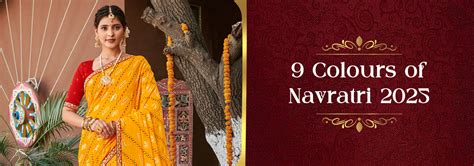 Navratri Saree Colours Guide 2025 with Shades for All Days
