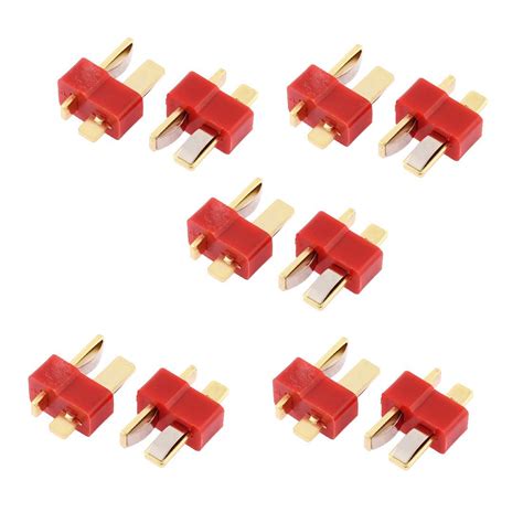 STORE99® 10 Pcs T Male Connectors for RC Airplane Aircraft LiPo Battery ...