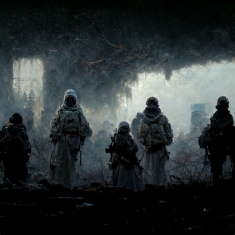 ArtStation - Guardians of smoke city. Stalker concept art