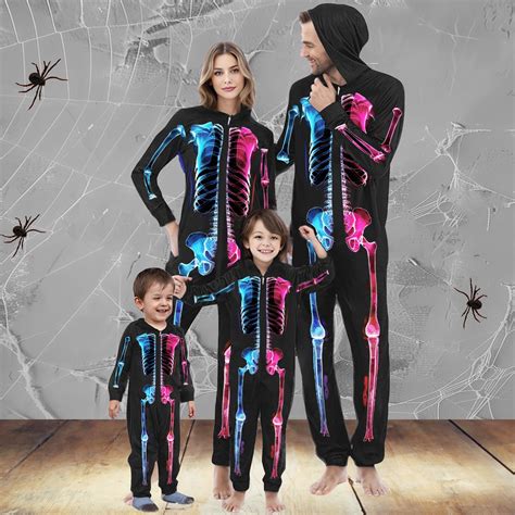 Awdenio Family Halloween Pajamas Matching Sets Hooded Couples Men Pjs ...