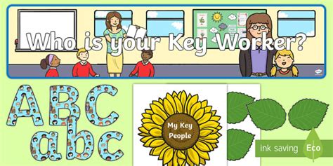 Key Person Flower Themed Display Pack - Key Person Display Pack Flower ...