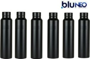 BluNeo Royal Range Stainless Steel Combo 6 Black Matte Finish Water ...