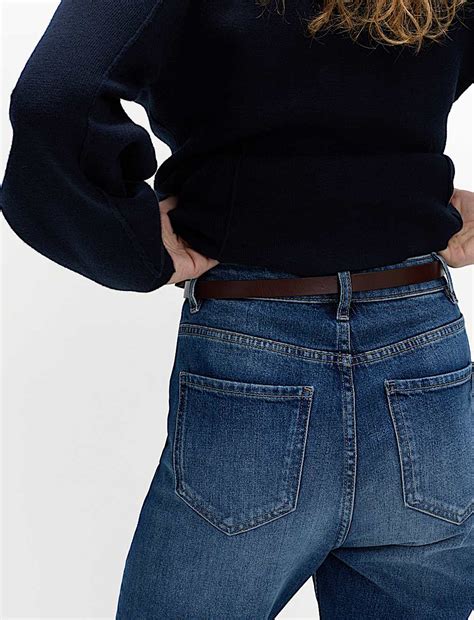Buy Premium High Rise Authentic Slim Jeans at Marks & Spencer