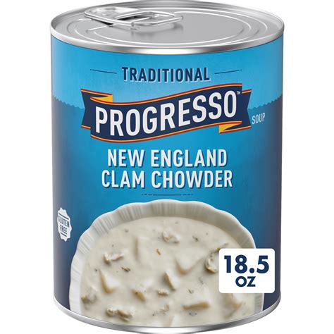Traditional New England Clam Chowder Canned Soup | Progresso