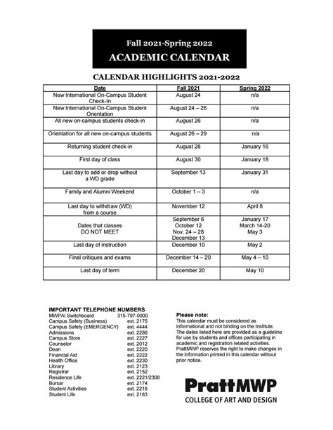 Brooklyn Colllage Calendar Spring 2022 - academic calendar 2022