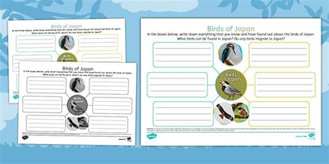 Birds of Japan Mind Map