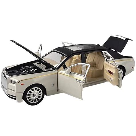 SUKON® White Rolls-Royce Diecast Alloy Metal Pull Back Die-cast Car 1: ...