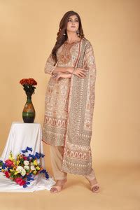 Ratnavali Embroidered, Floral Print Kurta, Trouser/Pant & Dupatta Set ...