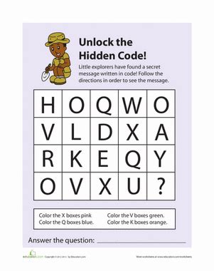 Image result for Binary Secret Message Worksheet