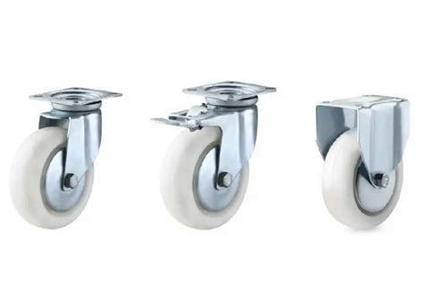White Brake Castor Wheel Manufacturer & Supplier in India
