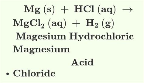 How does metal magnesium and zinc reacts wutj dilute hcl write chemical ...