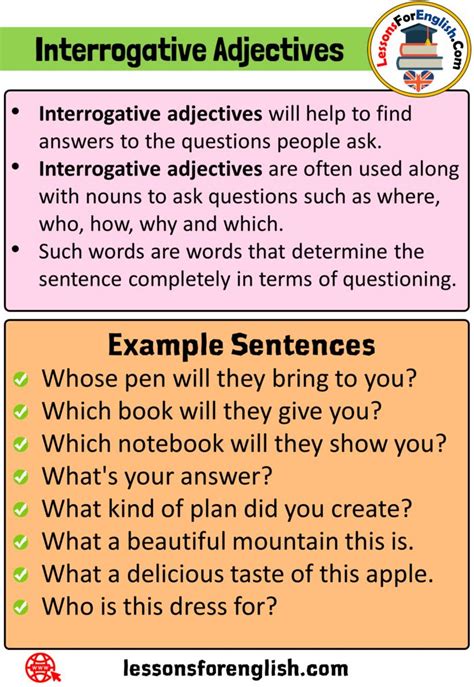 What is Interrogative Adjective? Definition and 8 Example Sentences ...