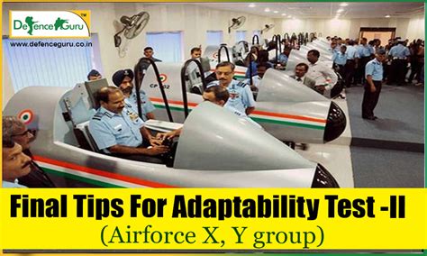 Final Tips For Adaptability Test-II (AIRFORCE X-Y GROUP)