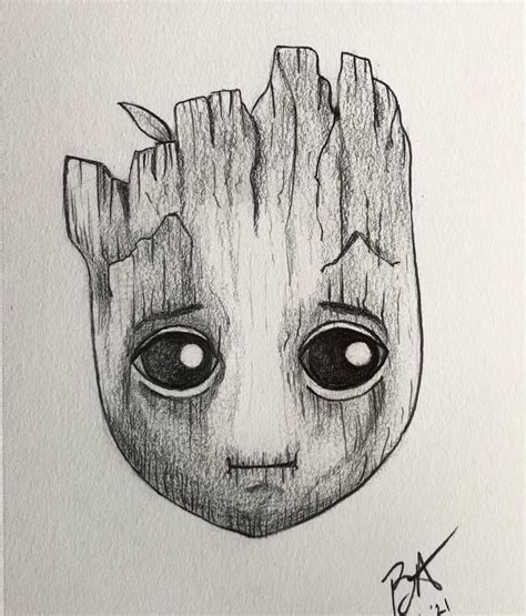 Image result for Groot Drawing