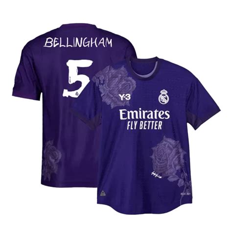 Bellingham 5 - Merengues Fourth Purple 2023/24 - Player Version Qualit ...