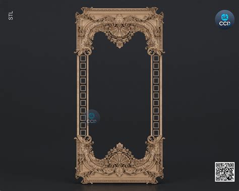 Carved Frame STL 3D Model, Carvign Frame, CNC Router Carving ArtCAM Fi ...