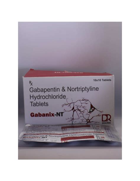 Gabanix NT - Gabapentin & Nortriptyline Hydrochloride Tablets - Docrix ...