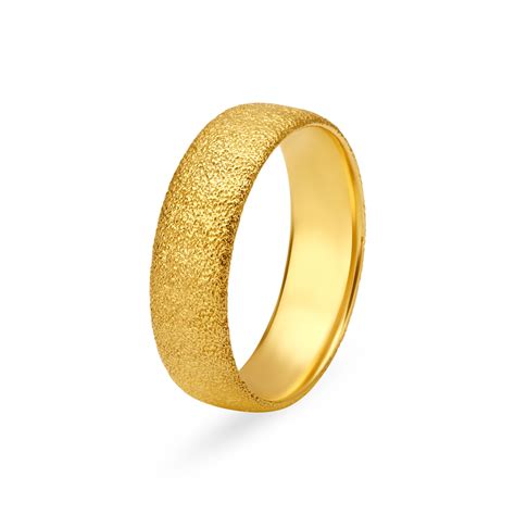 Charming Multifinish Gold Finger Ring for Men