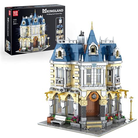 Mould King Shop Store Building Sets Toy with LED Lights, House Alone ...