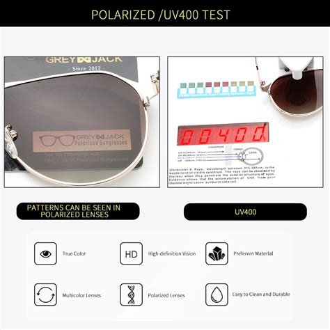 GREY JACK Half Metal Frame Toad Classic UV400 Protection Polarized Sun ...