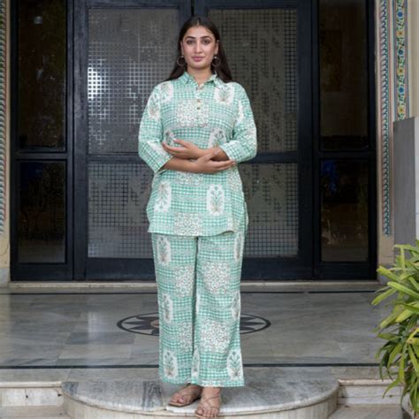 Geometric Gems Co Ord Set – The Jaipur Clothing