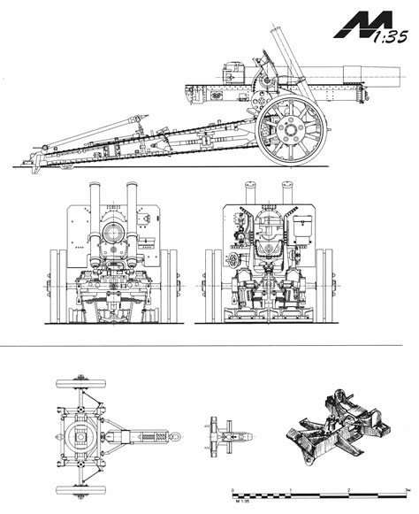 Ww2 Howitzer Drawing