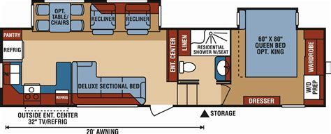 travel trailers with rear kitchen floor plans - Google Search | Rv ...
