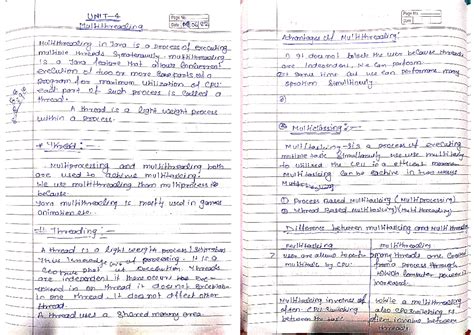 OOPS UNIT 4 - Complete Notes on Multithreading in Java Programming ...