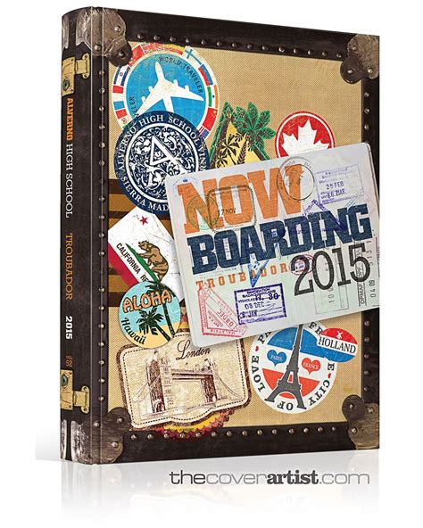 Yearbook Cover Idea - "Now Boarding" - Alverno High School - Sierra ...