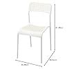 IKEA ADDE Chair - by STOCKLAND (White, Metal) : Amazon.in: Home & Kitchen
