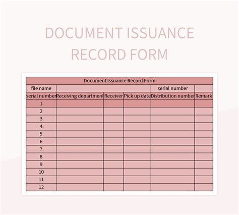 Image result for Data Record Form