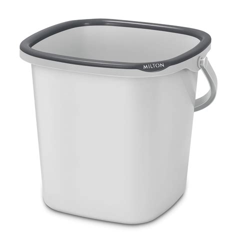 Milton Swish Plastic Bucket with Handle, 25 litres, Marine Grey ...
