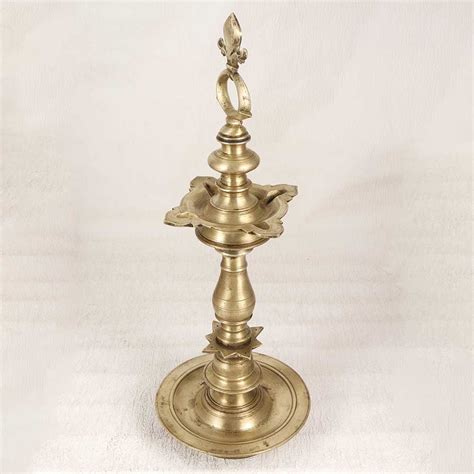 Vintage High-Quality Brass Oil Lamp for Prayer Room